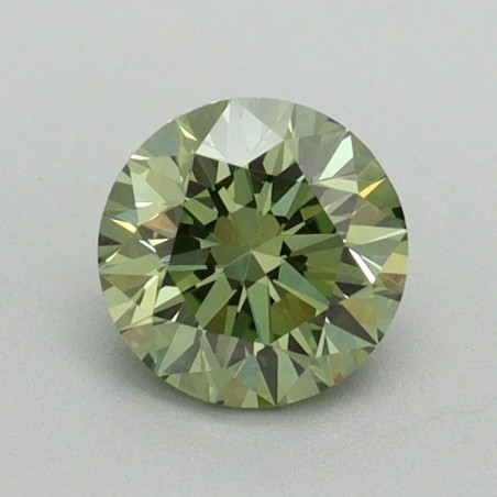Diament laboratoryjny o barwie fantazyjnej szlif okrągły, 0.78ct, VVS2, Fancy Vivid Green, IGI LG693528057